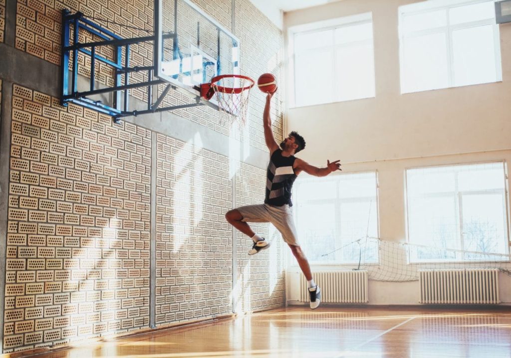 Basketball player power training